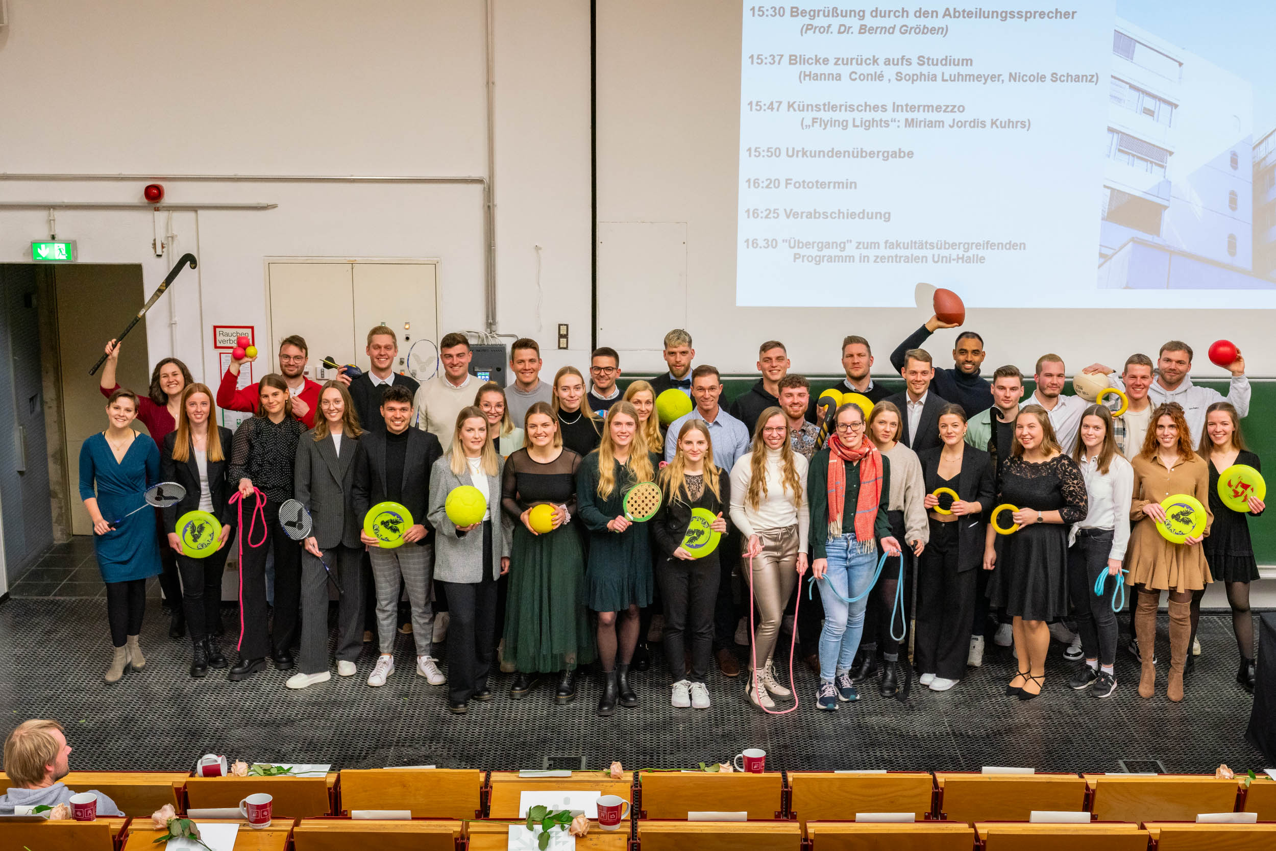 Gruppenbild Fakultätsfeier Sportwissenschaft