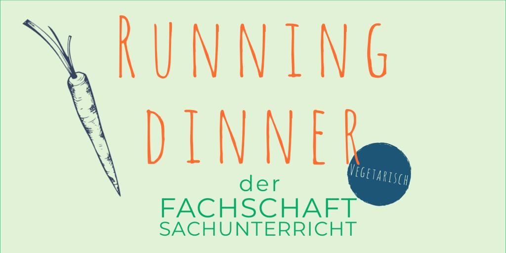 Plakat zum Running Dinner 