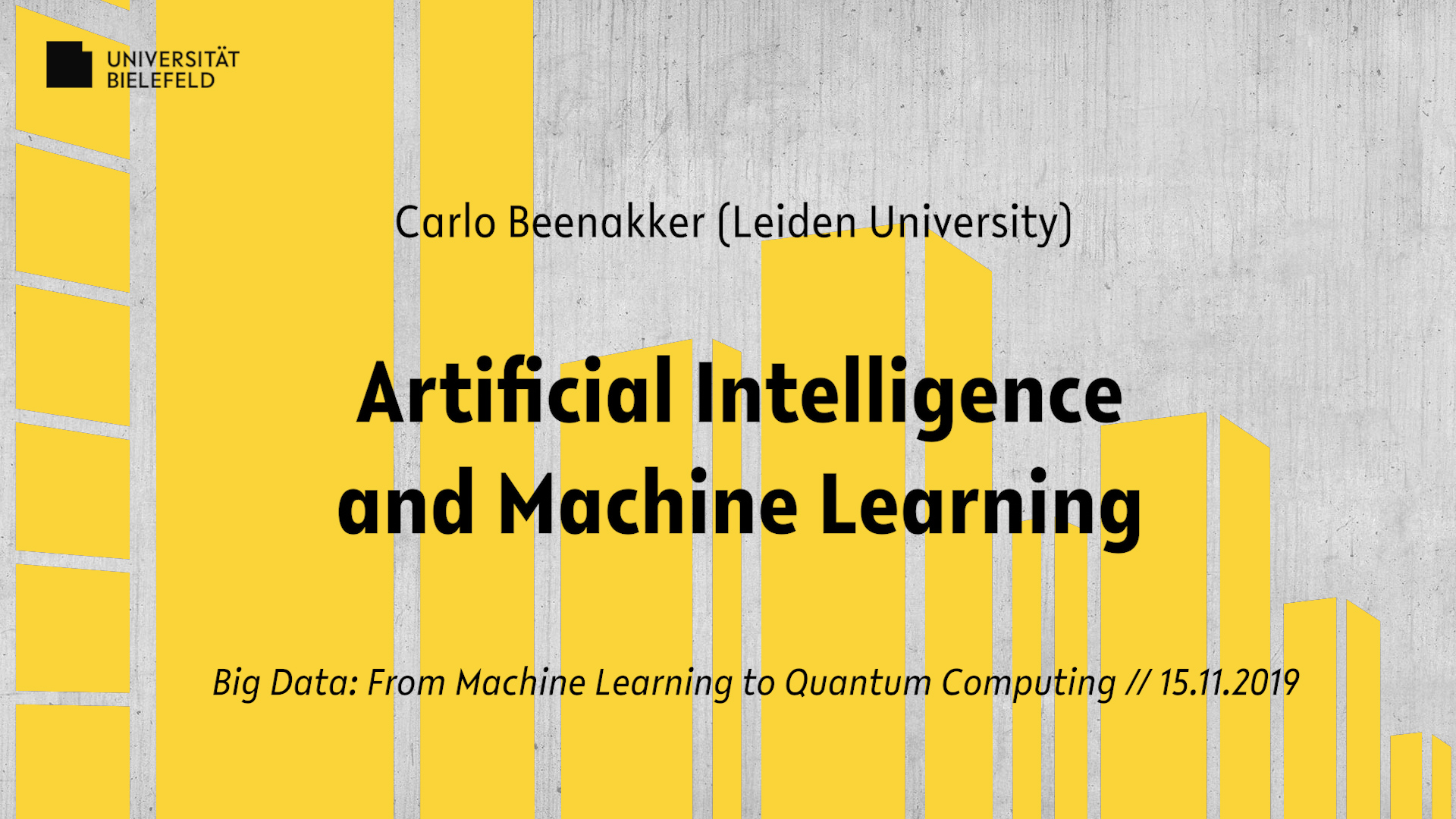 Artificial Intelligence and Machine Learning