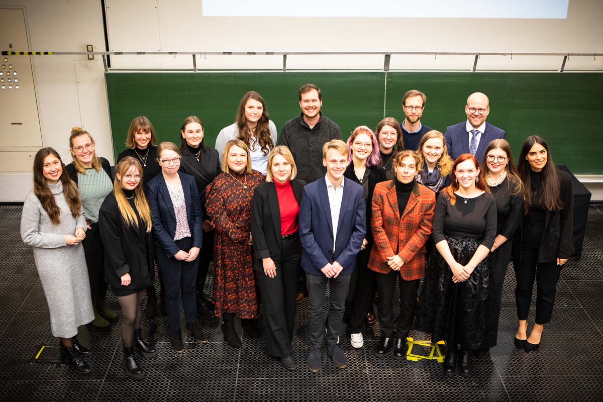 Gruppenbild Fakultätsfeier Geschichte, Philosophie, Theologie