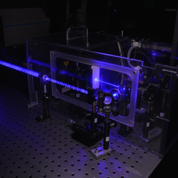 Laser spot on infrared setup