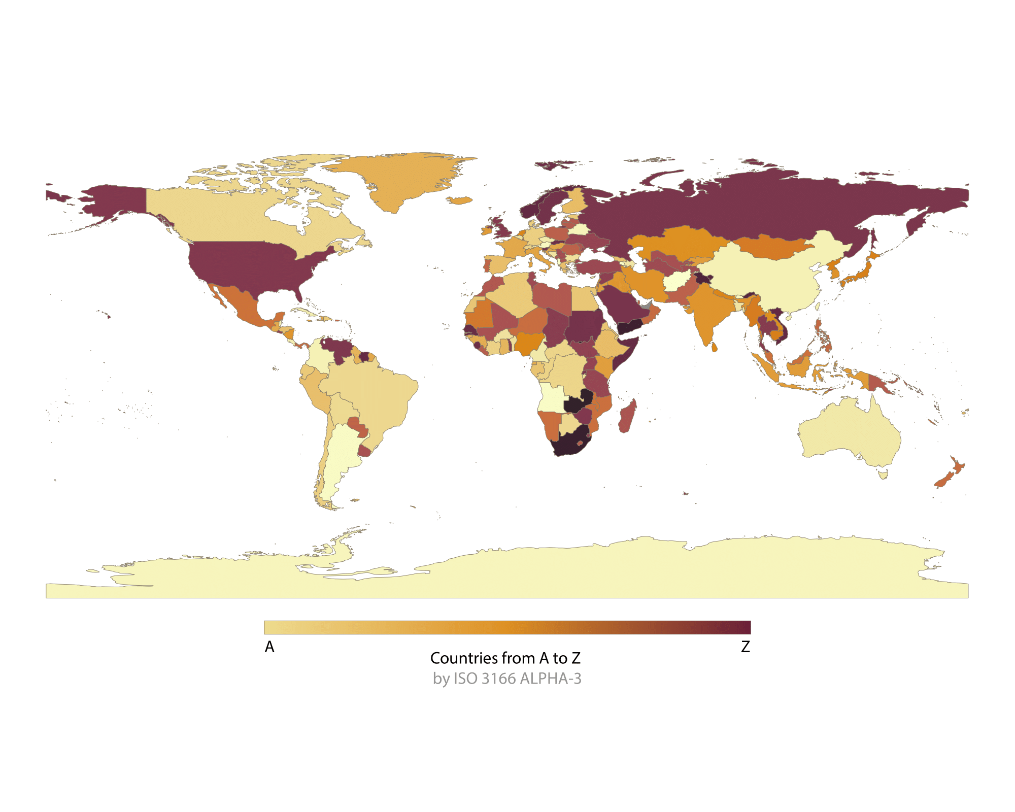 Foto Countries from A to Z