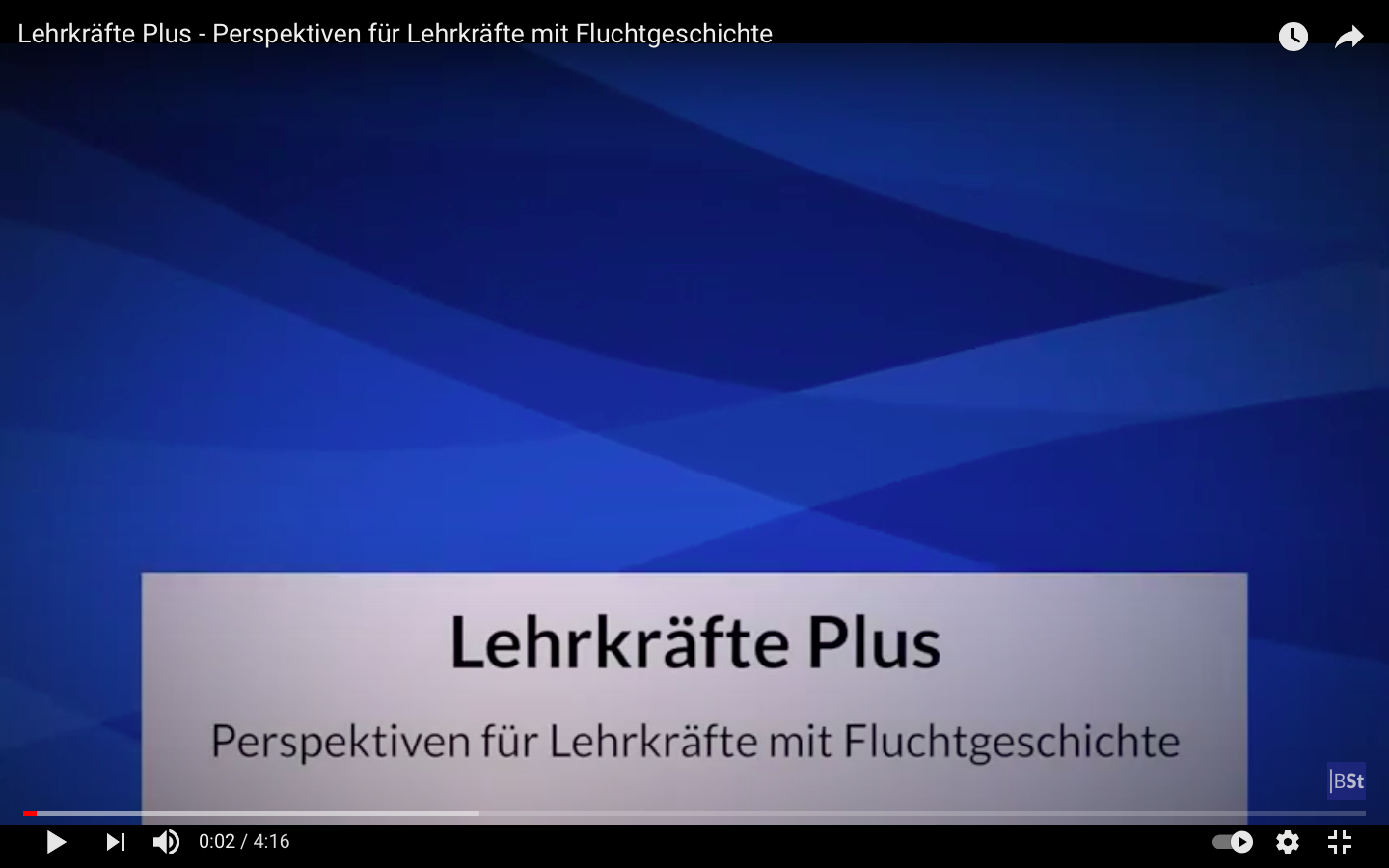 Startbild zum Film "Lehrkräfte Plus - Perspektiven für Lehrkräfte mit Fluchtgeschichte"