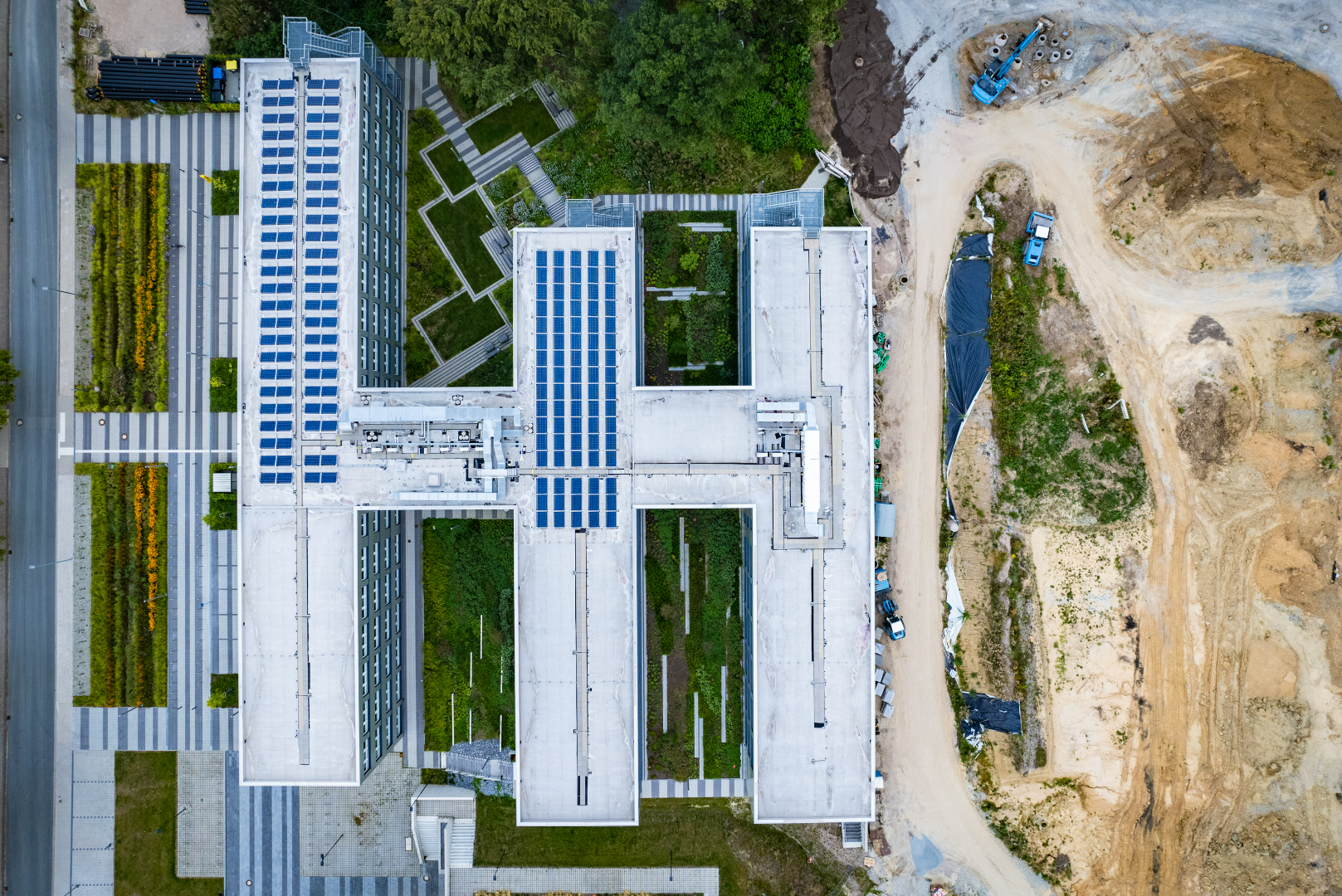 Photovoltaikanlagen auf dem Gebäude Z 