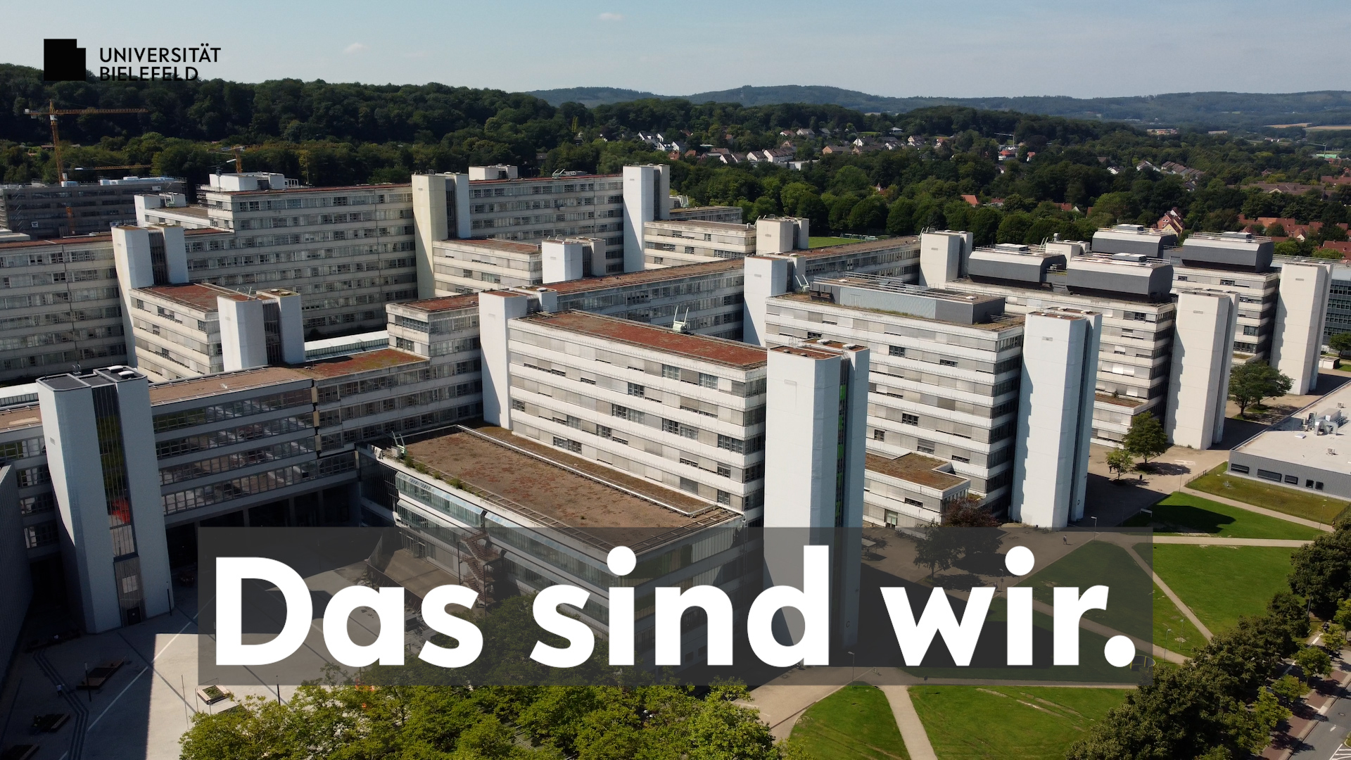 Blick aus der Luft auf den Campus