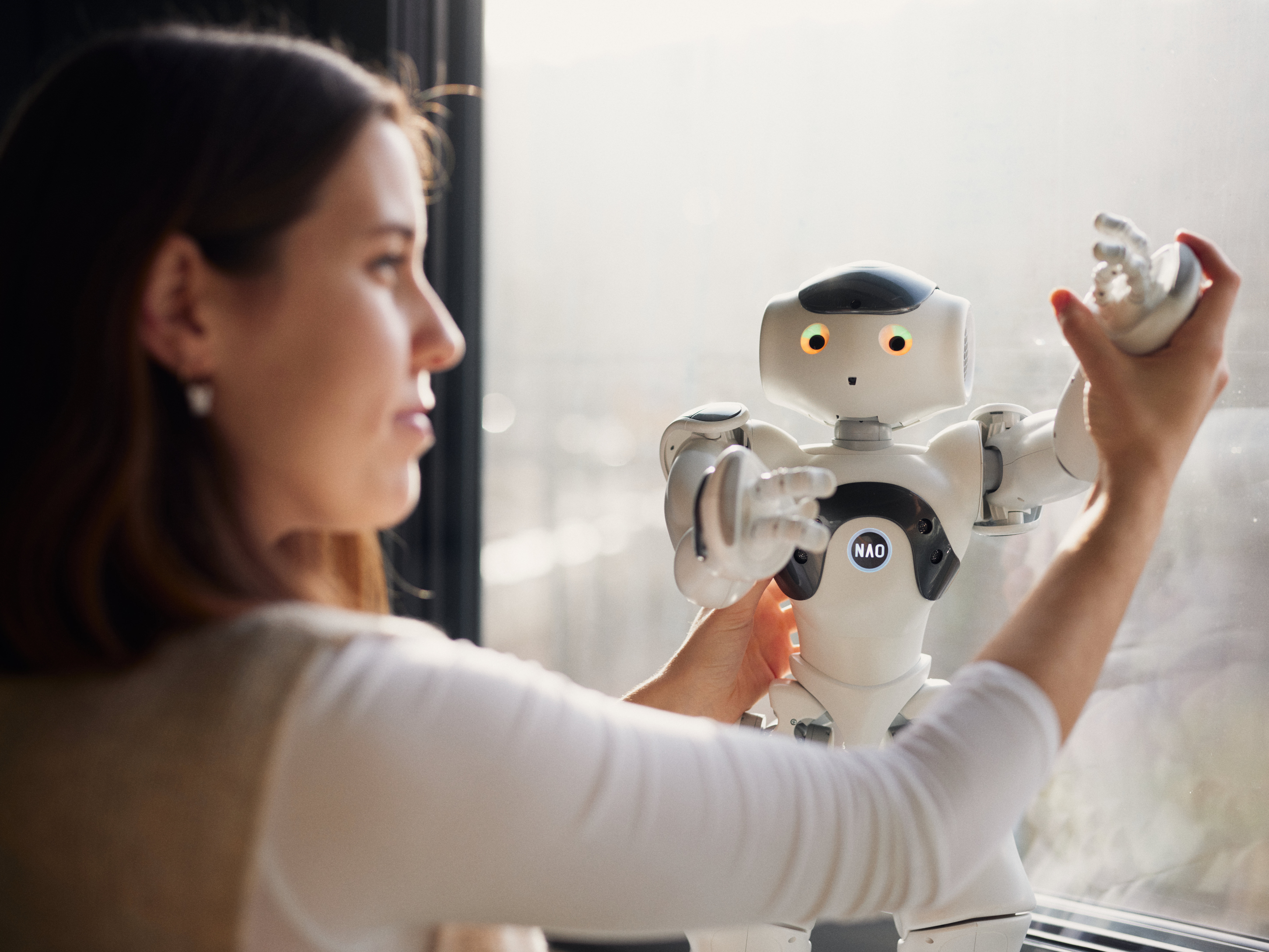 Researcher is working with NAO