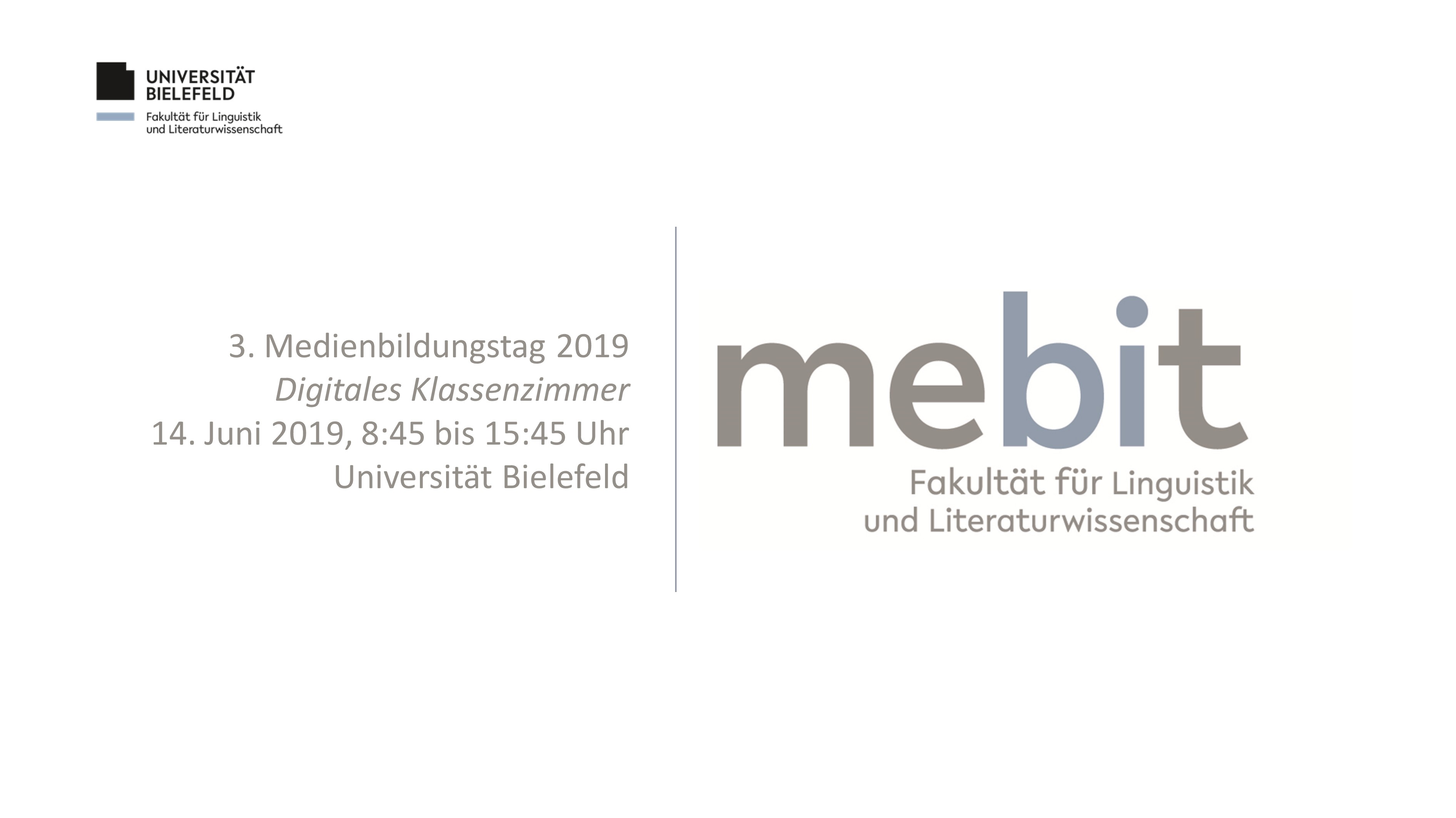 3. Medienbildungstag am 14.06.2019