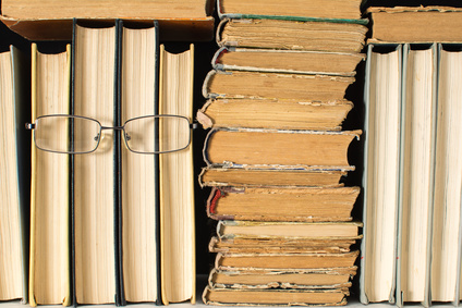 books and glasses