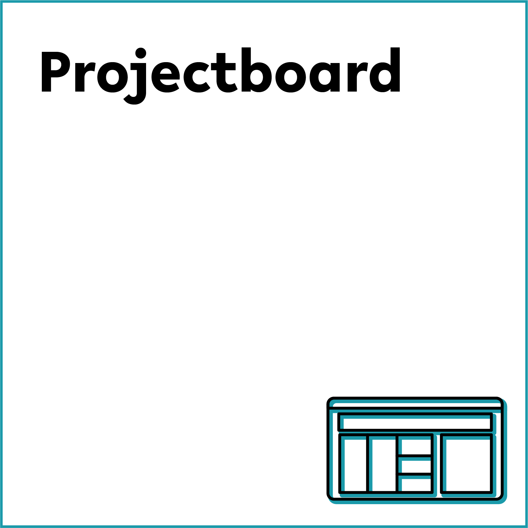 Icon mit Anwendung fr Projectboard