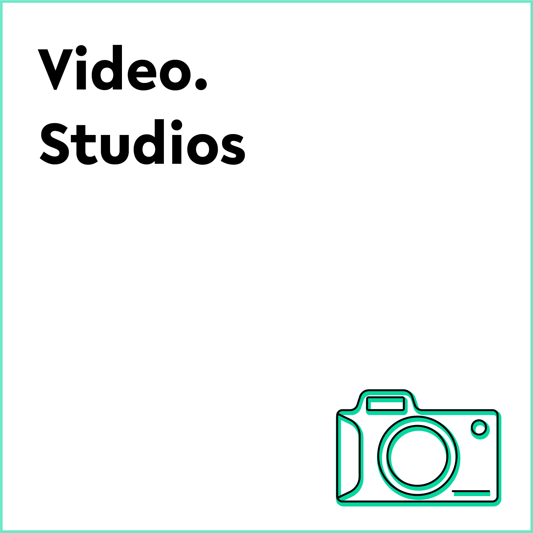 Icon fr Video Studios mit kleiner Kamera
