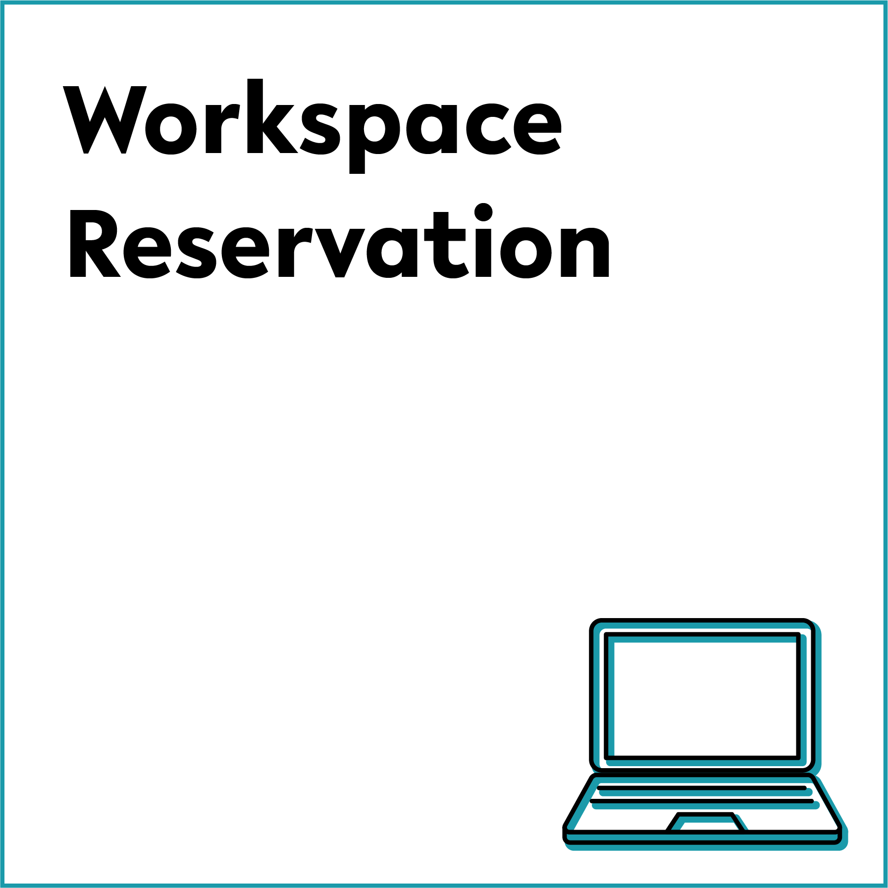 Icon mit Laptop fr Workspace Reservation